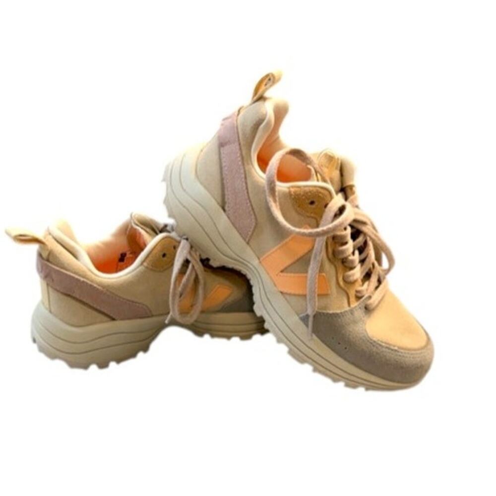 Veja Venturi Sneakers Womens 8 Almond Peach Multicolor Suede Chunky EU 39 - Picture 2 of 9